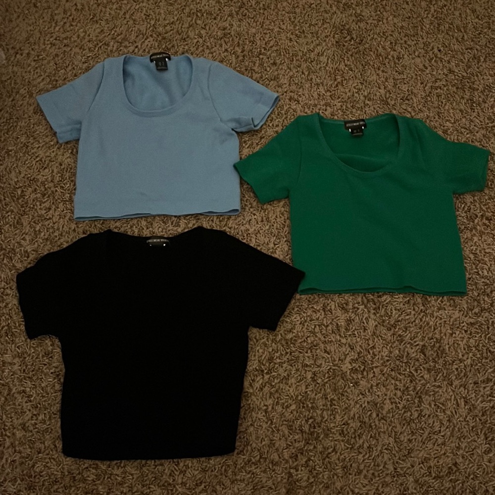 BUNDLE CROP FITTED TEES